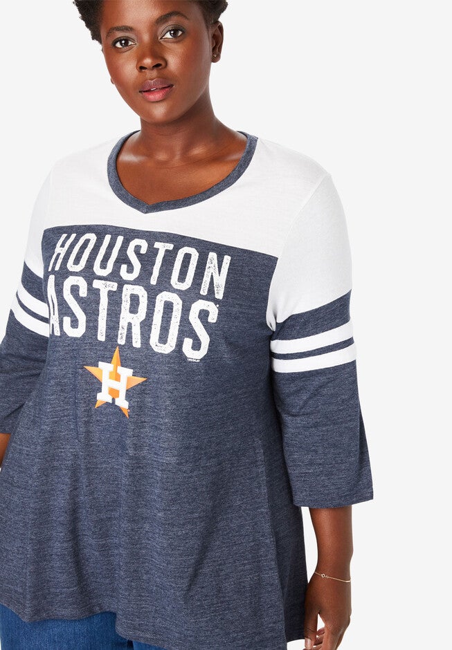 MLB Team Striped Raglan Tee, ASTROS, hi-res image number null