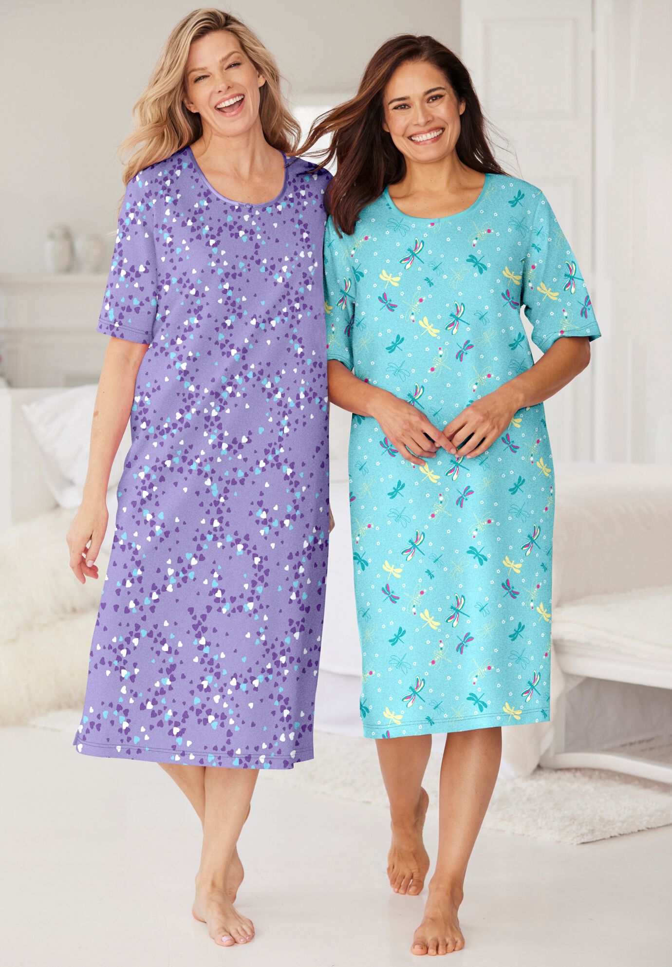 Long Tagless Sleepshirt, , alternate image number 3