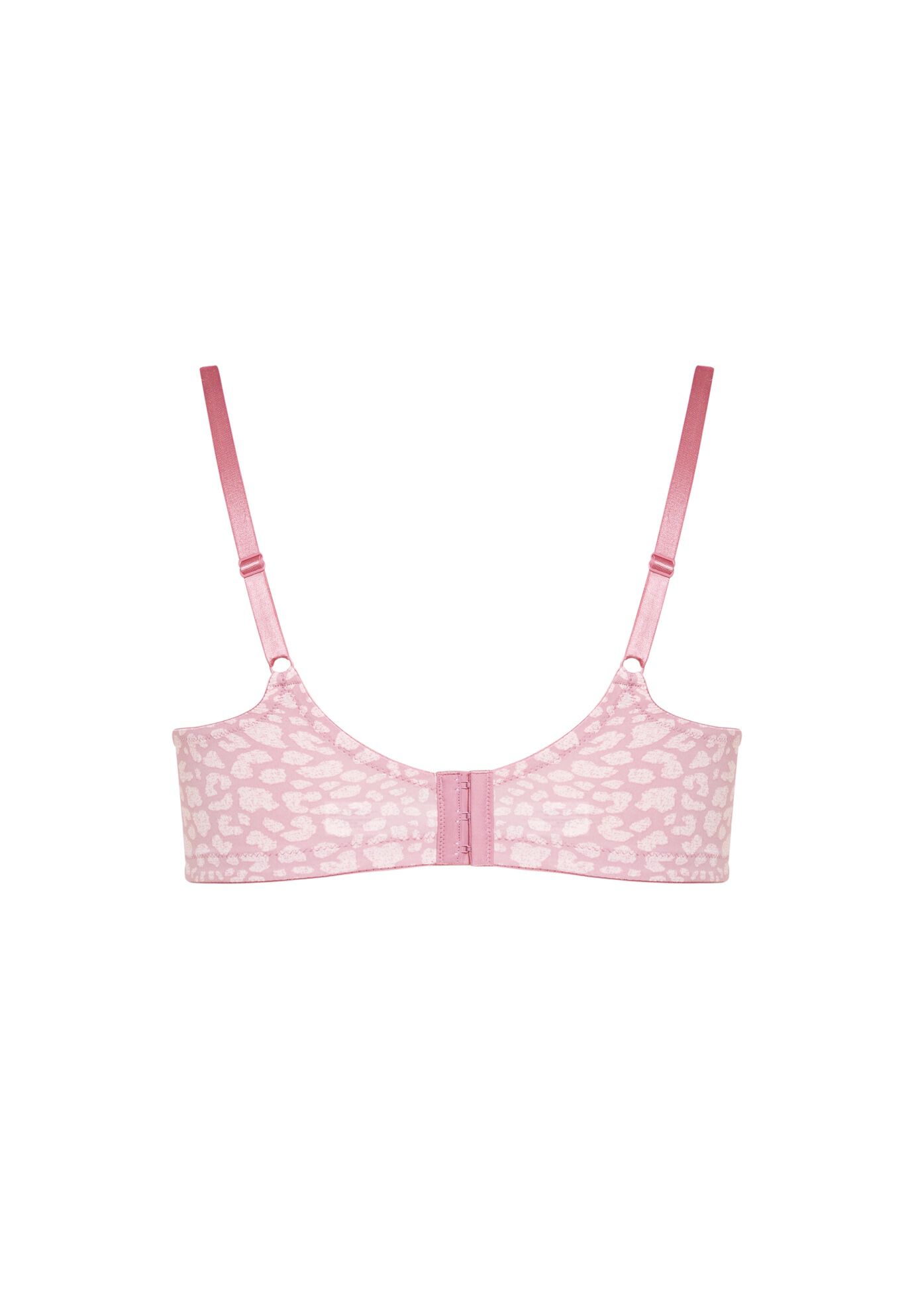 Soft Caress Print Bra, PINK ANIMAL, alternate image number 3