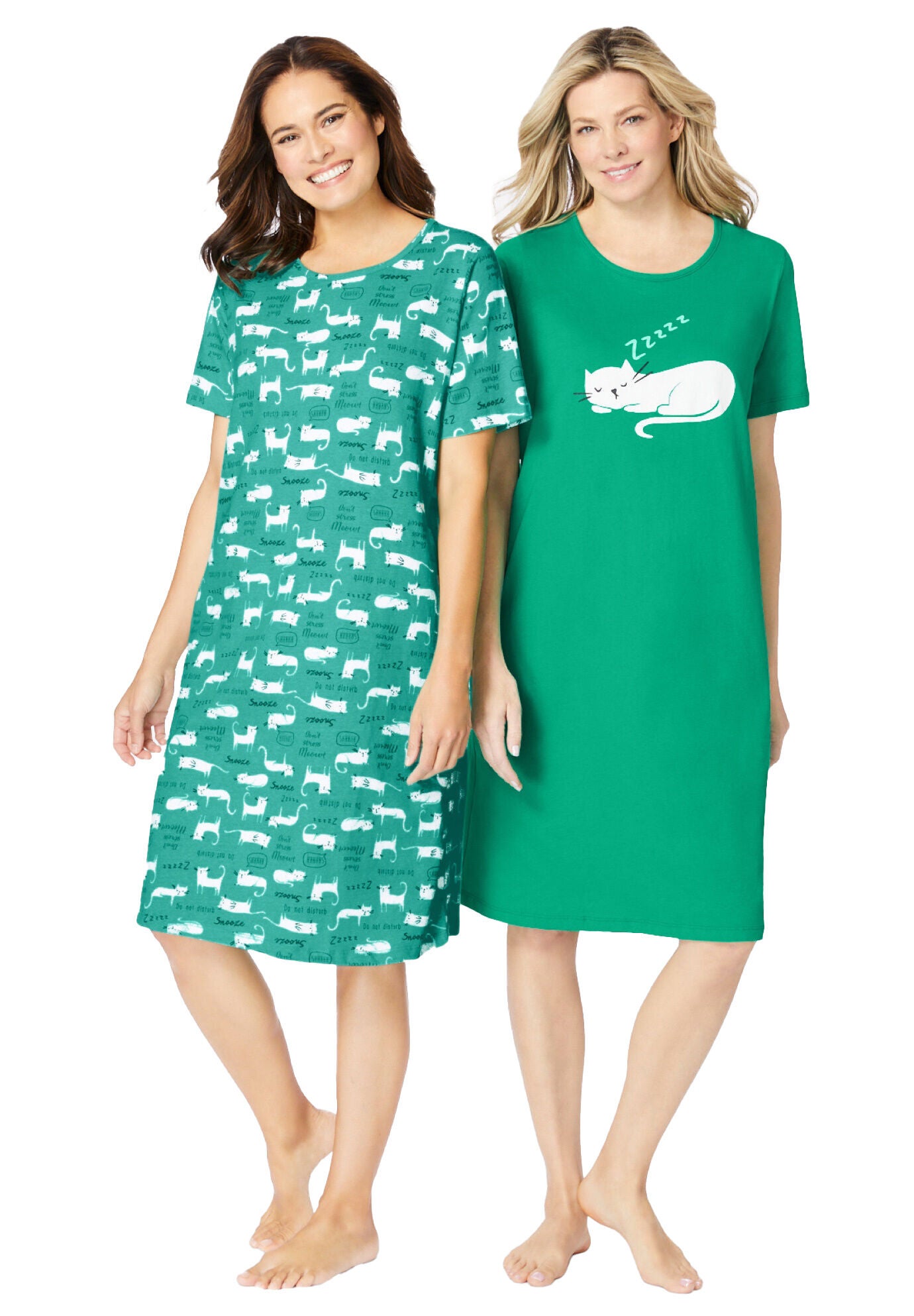 2-Pack Short-Sleeve Sleepshirt, , alternate image number 2