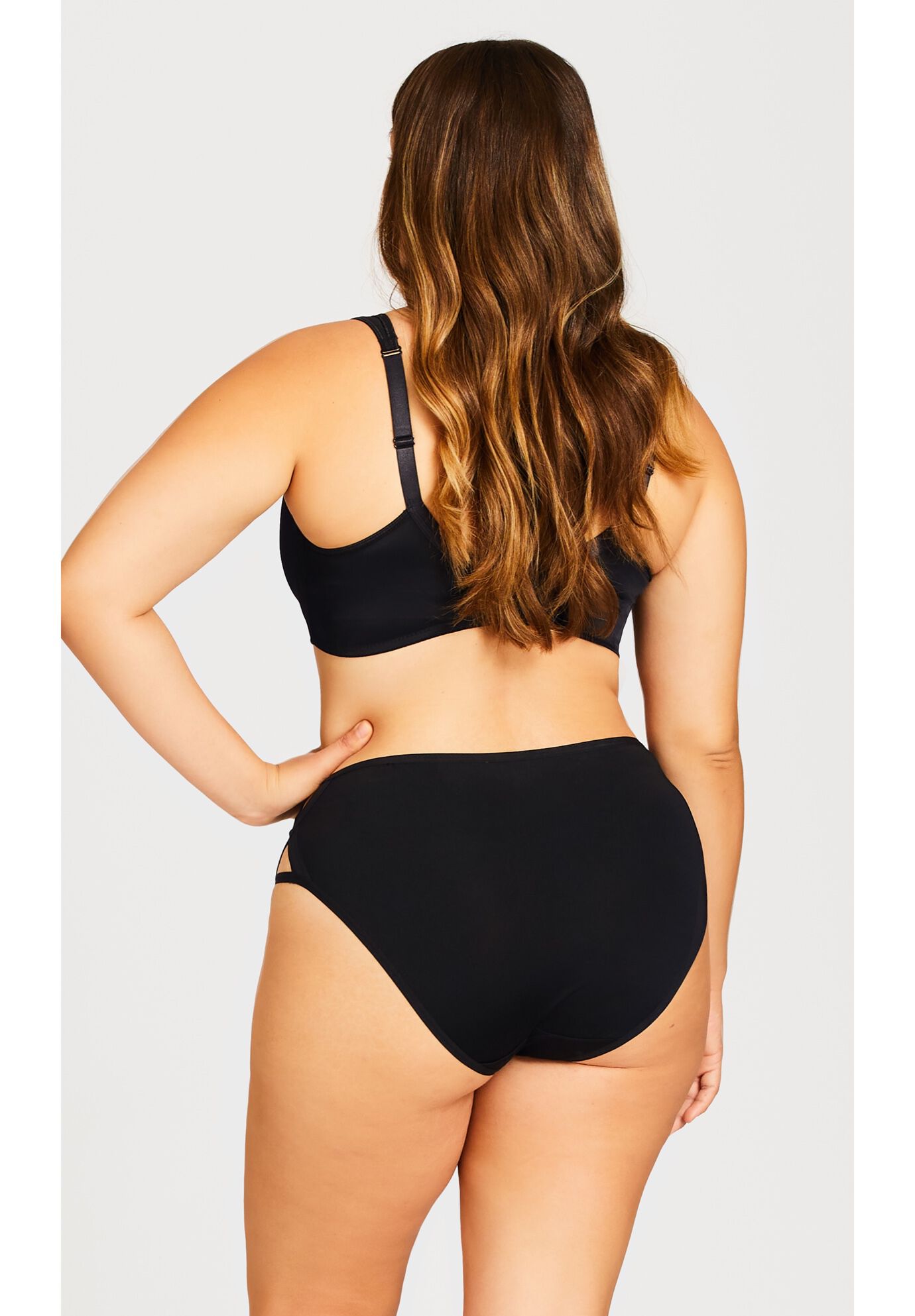Microfiber X Brief, BLACK, on-hover image number 1