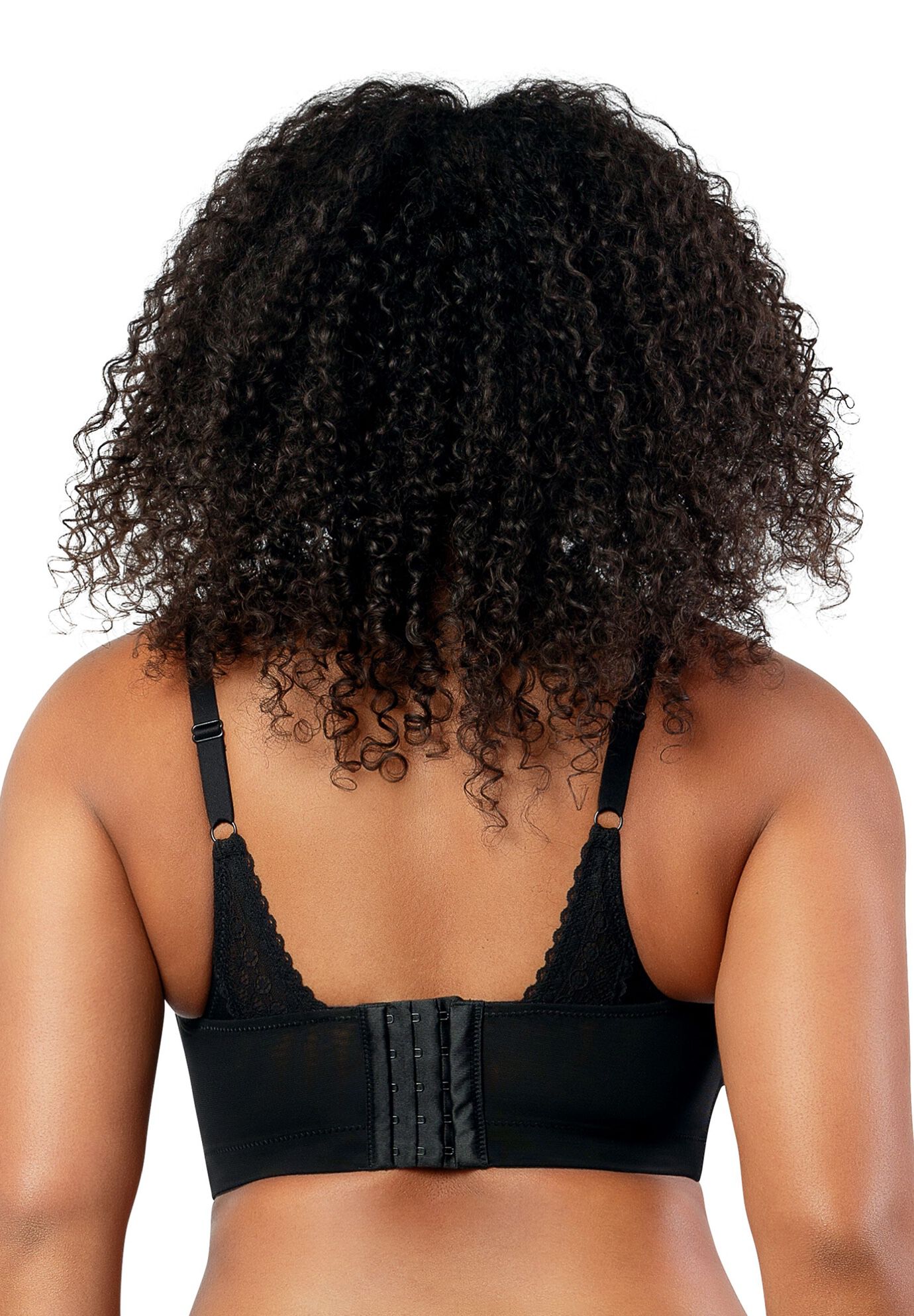 Mia Dot Wire-Free Padded Mesh Bralette, , alternate image number 2