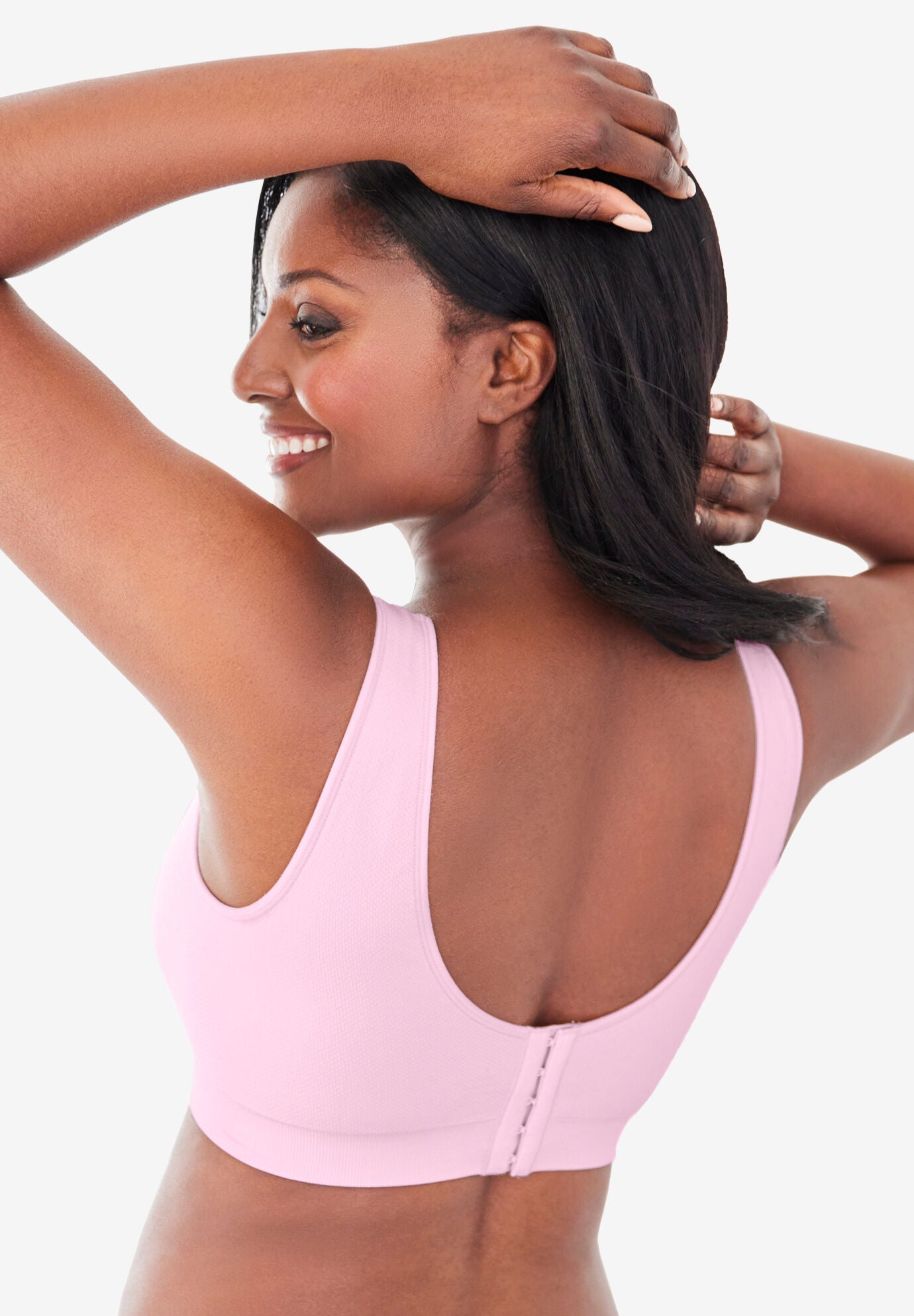 Wireless Seamless Bra, NUDE, on-hover image number 1
