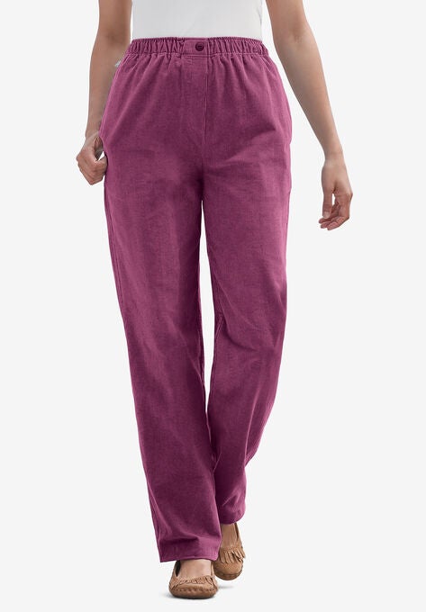 Mockfly Straight-Leg Corduroy Pant, DEEP CLARET, hi-res image number null