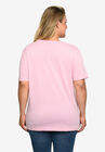 Mickey And Minnie Mouse Back To Back T-Shirt Pink, , alternate image number null