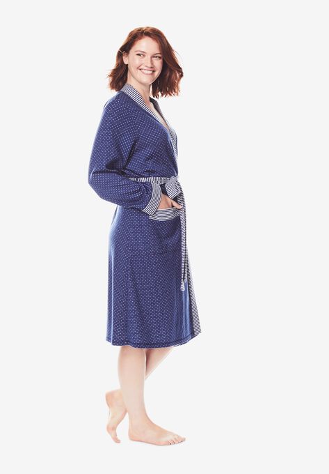 Heathered Knit Robe , , alternate image number null
