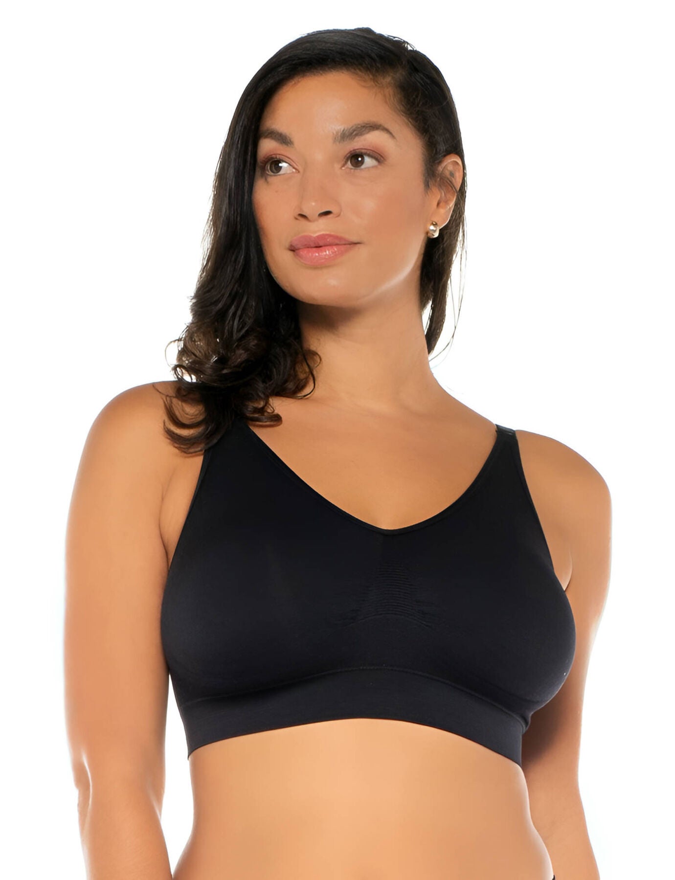 Everyday Seamless Bra With Adjustable Straps With Lace Back Bra ...
