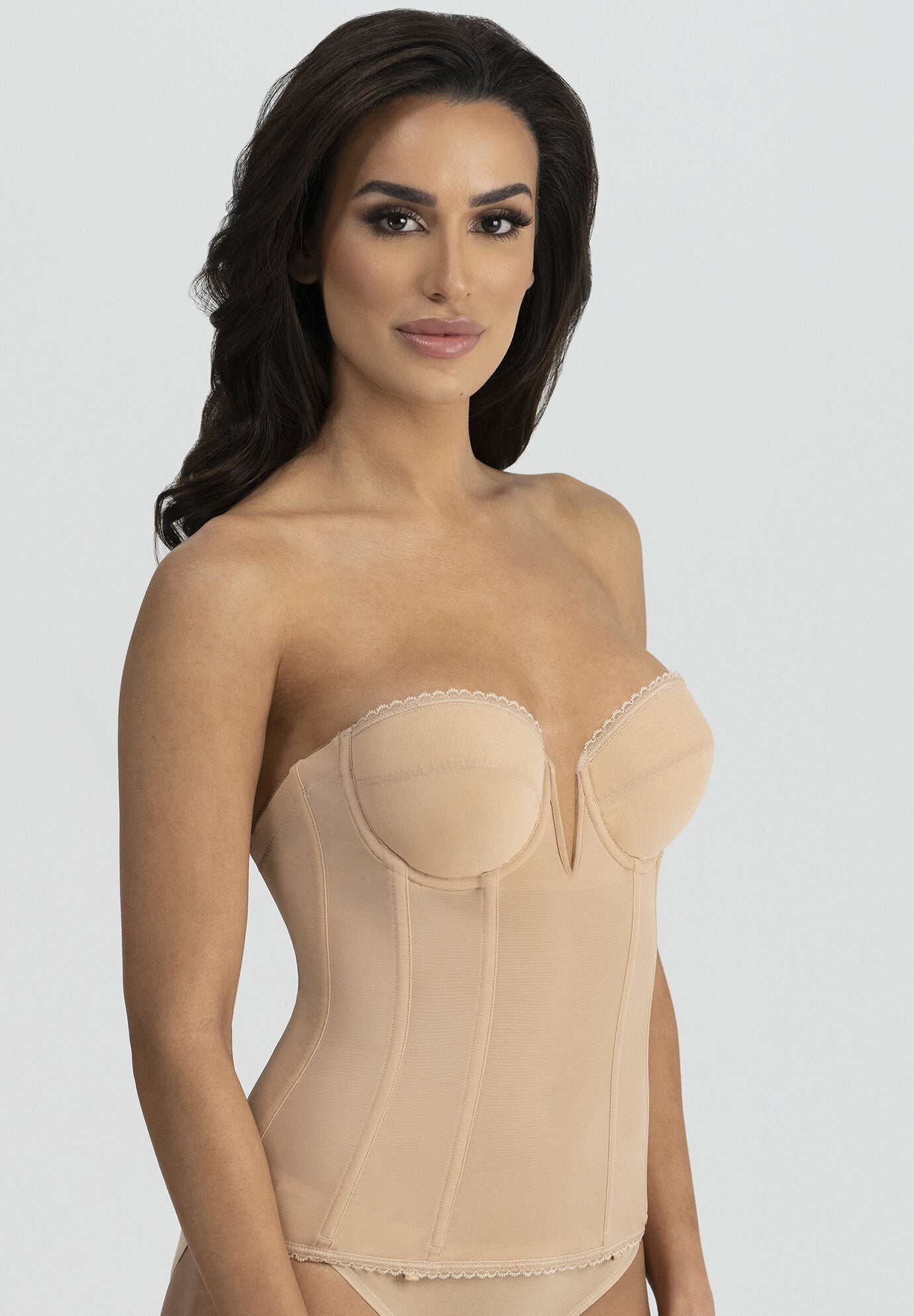 Vivienne V Wire Longline Strapless Bra Intimate Apparel, , alternate image number 4