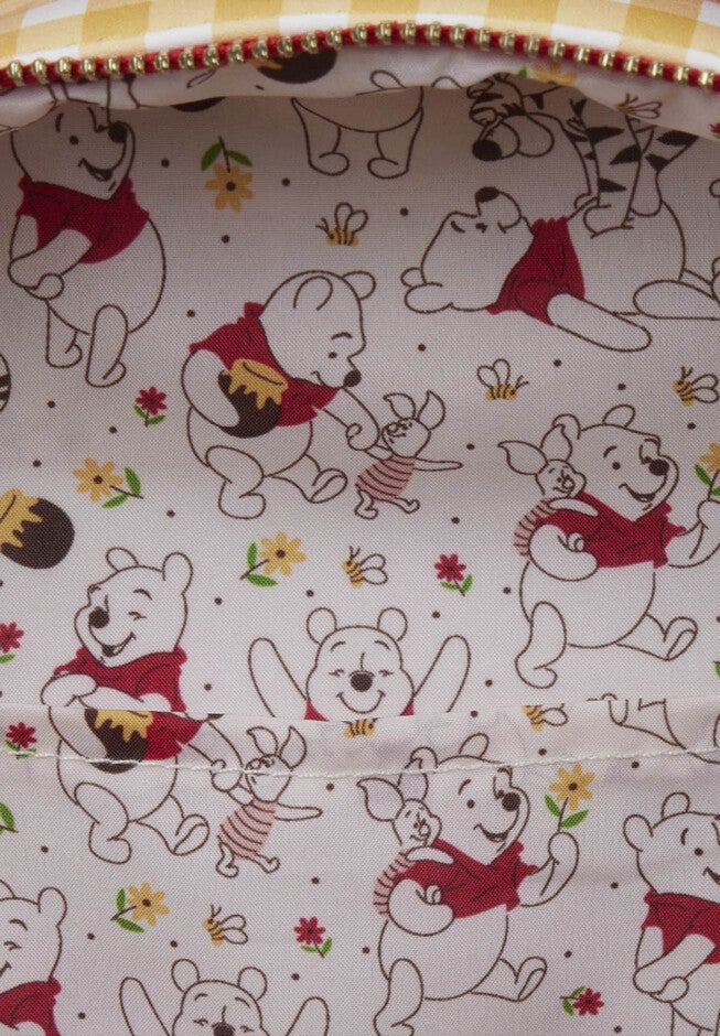 Loungefly X Disney Winnie The Pooh Mini Backpack Handbag Gingham Honey Bees, , alternate image number 2