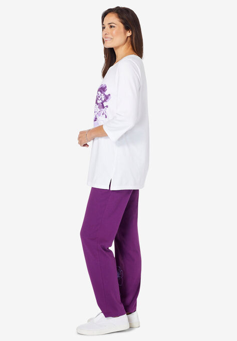 Floral Tee and Pant Set, , alternate image number null