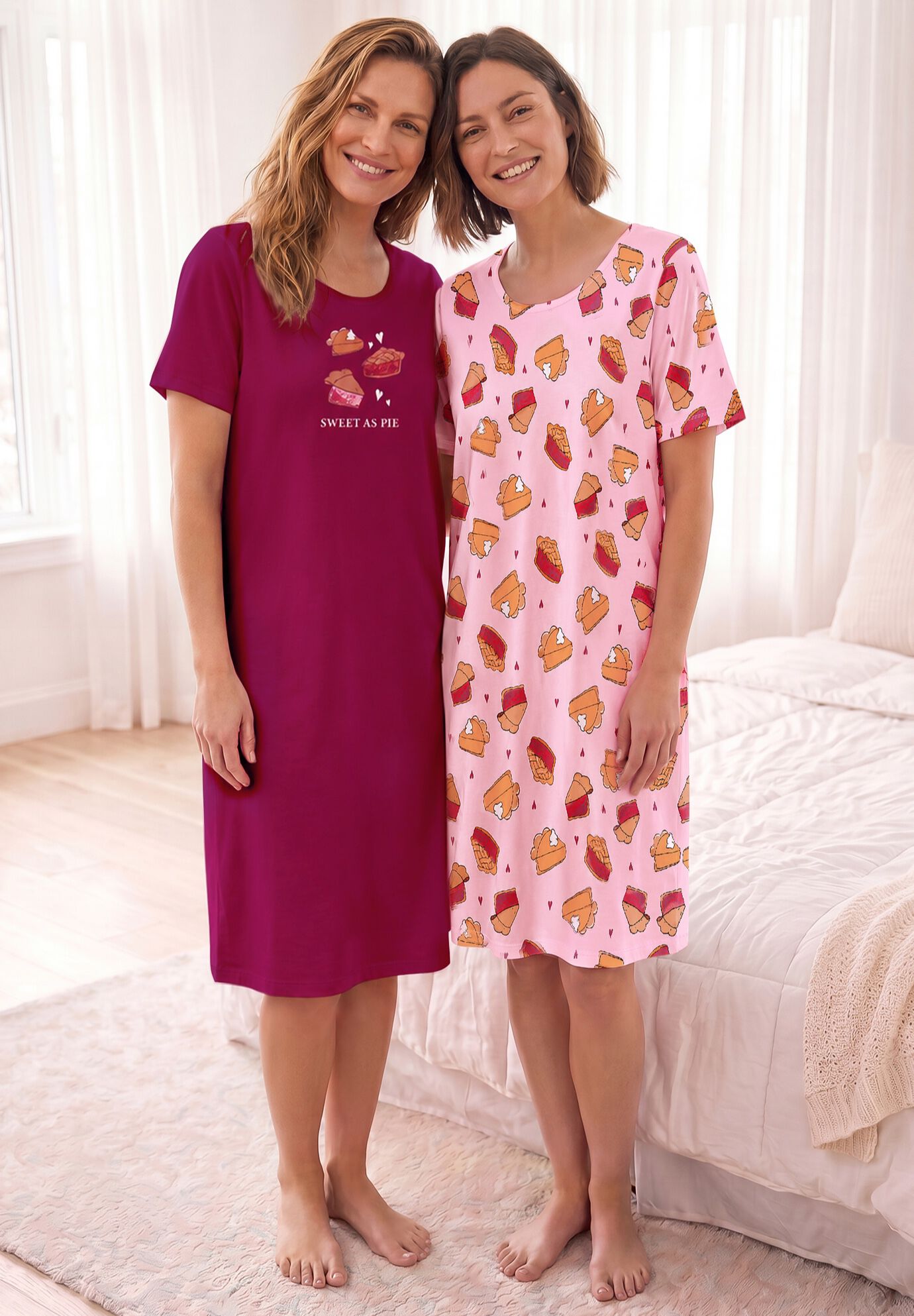 2-Pack Long Sleepshirts, , alternate image number 5