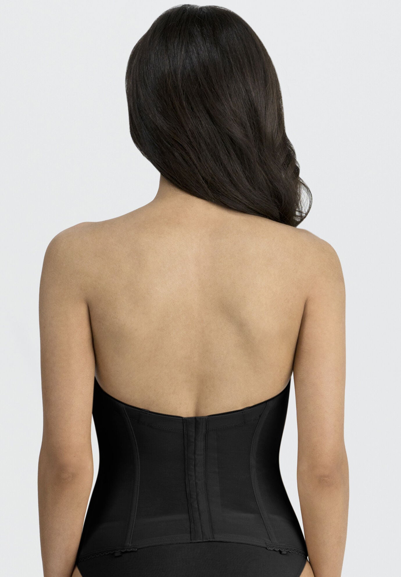 Brianna Low Back Strapless Longline Bra Intimate Apparel, , alternate image number 2