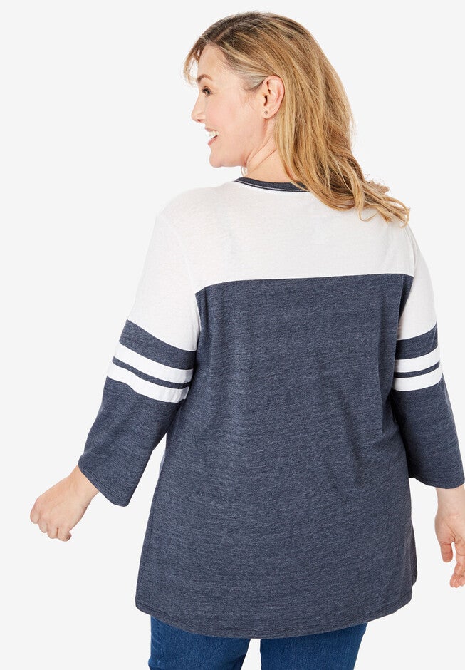 MLB Team Striped Raglan Tee, , on-hover image number null