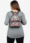 Loungefly x Disney Mickey & Minnie Mini Backpack Handbag All-Over Print Navy, , alternate image number null