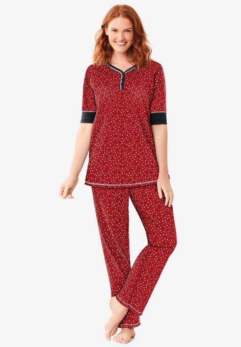 Print pj set , CLASSIC RED MULTI DOT, hi-res image number null