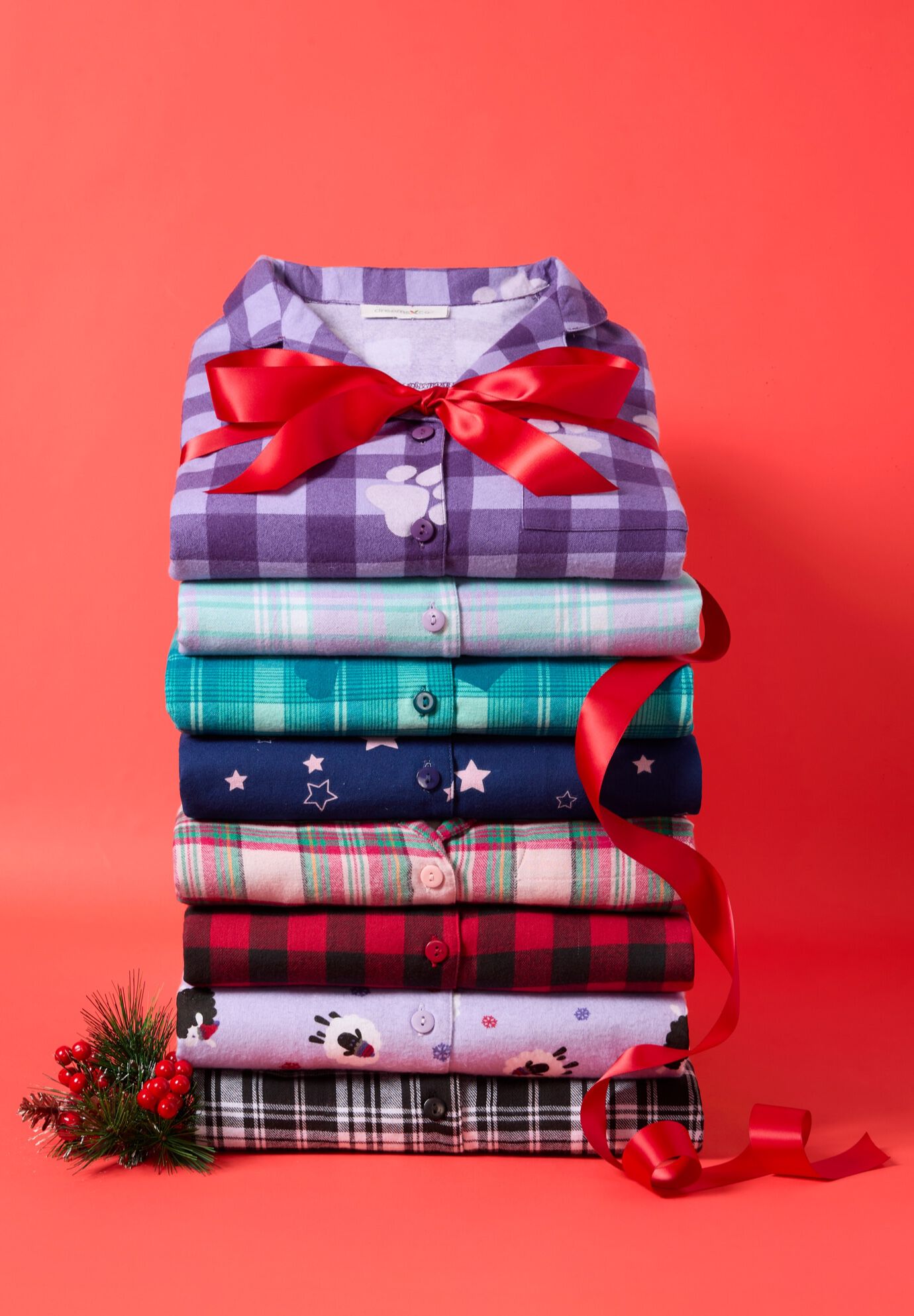 Classic Flannel Pajama Set, , alternate image number 4