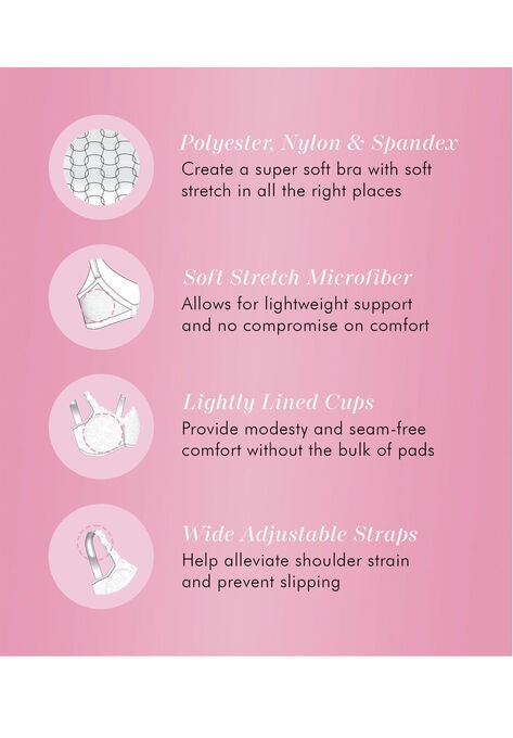 Fully® Comfort Lining Jacquard Lace Bra, , alternate image number null