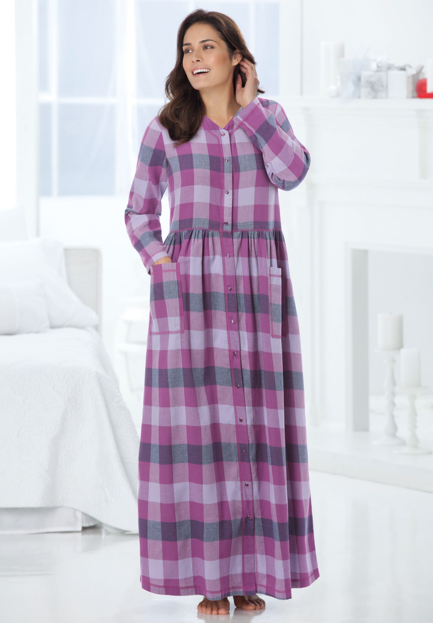 Flannel Plaid Lounger, , alternate image number 5