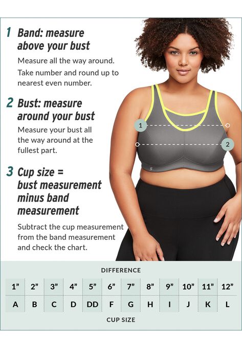 Full Figure Plus Size No-Bounce Camisole Elite Sports Bra Wirefree #1067 Bra, , alternate image number null