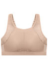 Full Figure Plus Size No-Sweat Mesh Sports Bra Wirefree 1068, , alternate image number null