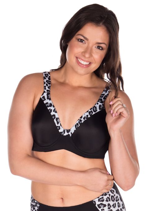Luxe Body T-Shirt Bra Underwire Bra , GREY LEOPARD, hi-res image number null