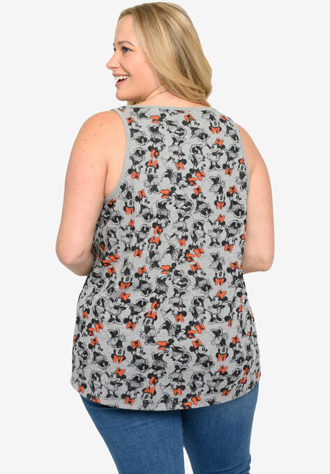 Disney Minnie Mouse Tank Top Shirt All-Over Print Red T-Shirt, , on-hover image number null