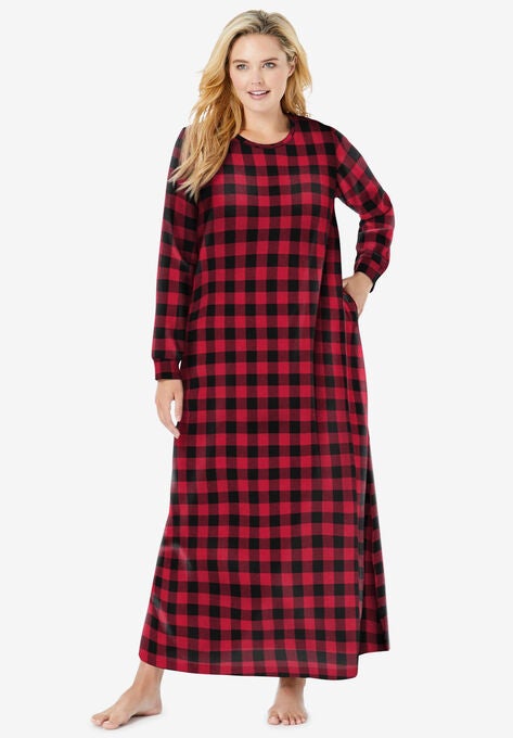 Cotton Flannel Lounger , RED BUFFALO, hi-res image number null