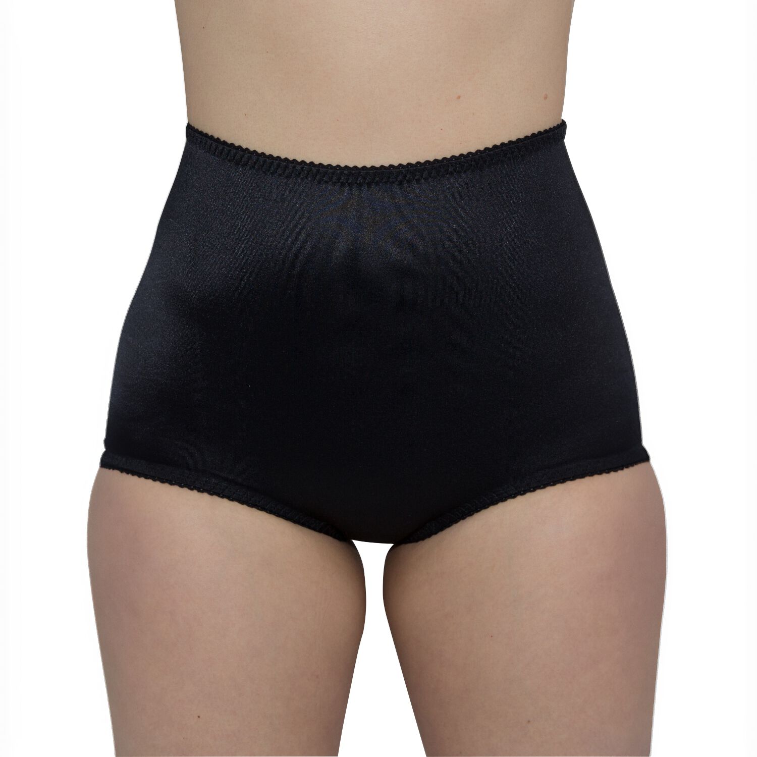4way Stretch Full Coverage Panty, Light Shaping, BLACK, hi-res image number 0