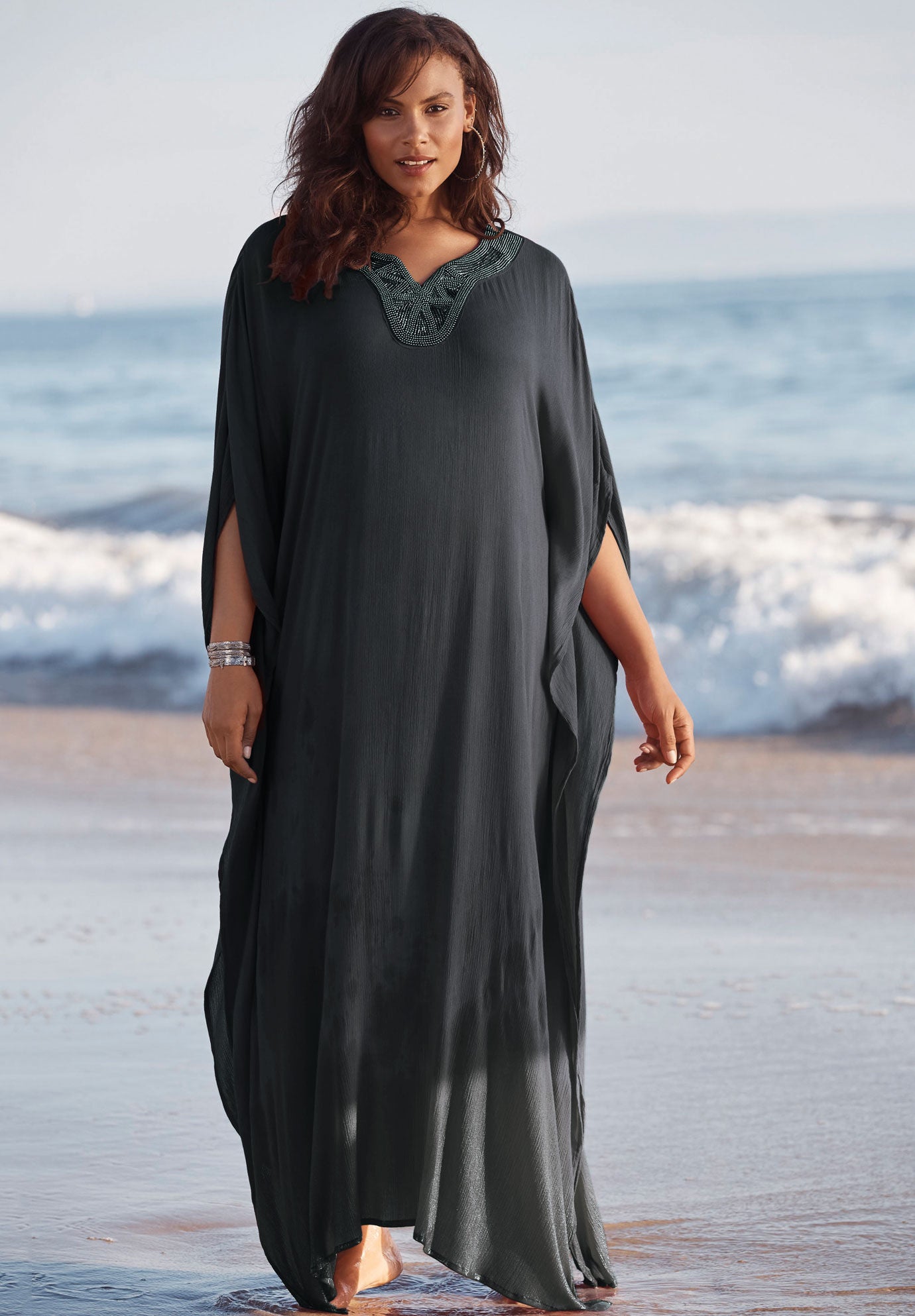 Long Embellished Cover Up | Swimsuits 