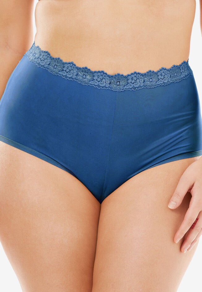 Lace-Trim Cheeky Hipster , ROYAL NAVY, hi-res image number null