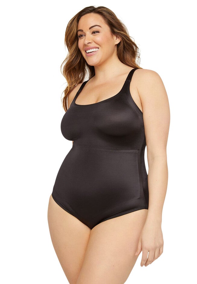 Firm Control Body Briefer, BLACK, hi-res image number 0