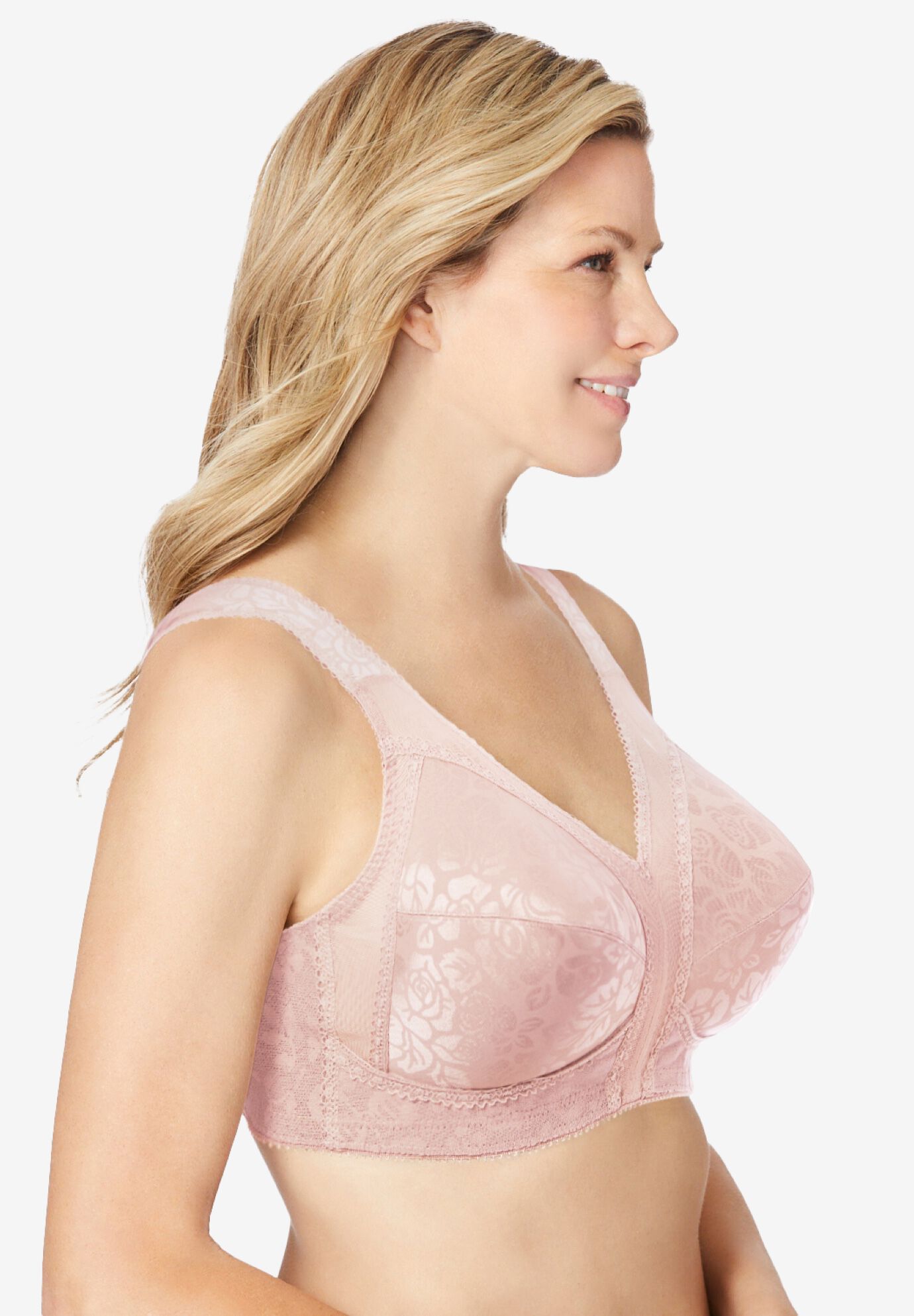 Playtex&reg; 18-Hour Ultimate Shoulder Comfort Wireless Support Bra 4693, PRETTY BLUSH, alternate image number 2