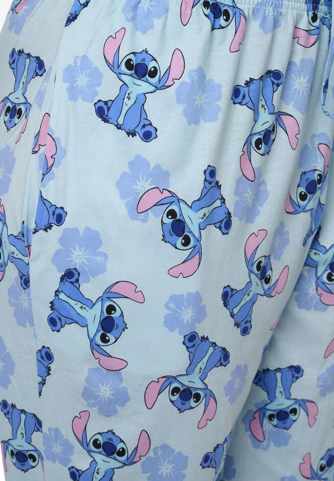 Stitch Floral Cotton Lounge Pajama Pants Lounge Pants, , alternate image number null