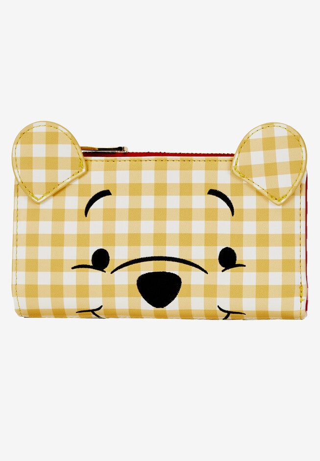 Loungefly X Disney Winnie The Pooh Zip Around Wallet Gingham, ORANGE, hi-res image number 0