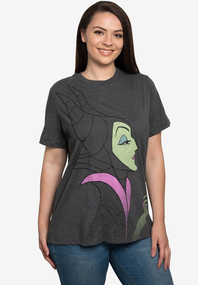 Disney Maleficent Villain T-Shirt, GRAY, hi-res image number 0