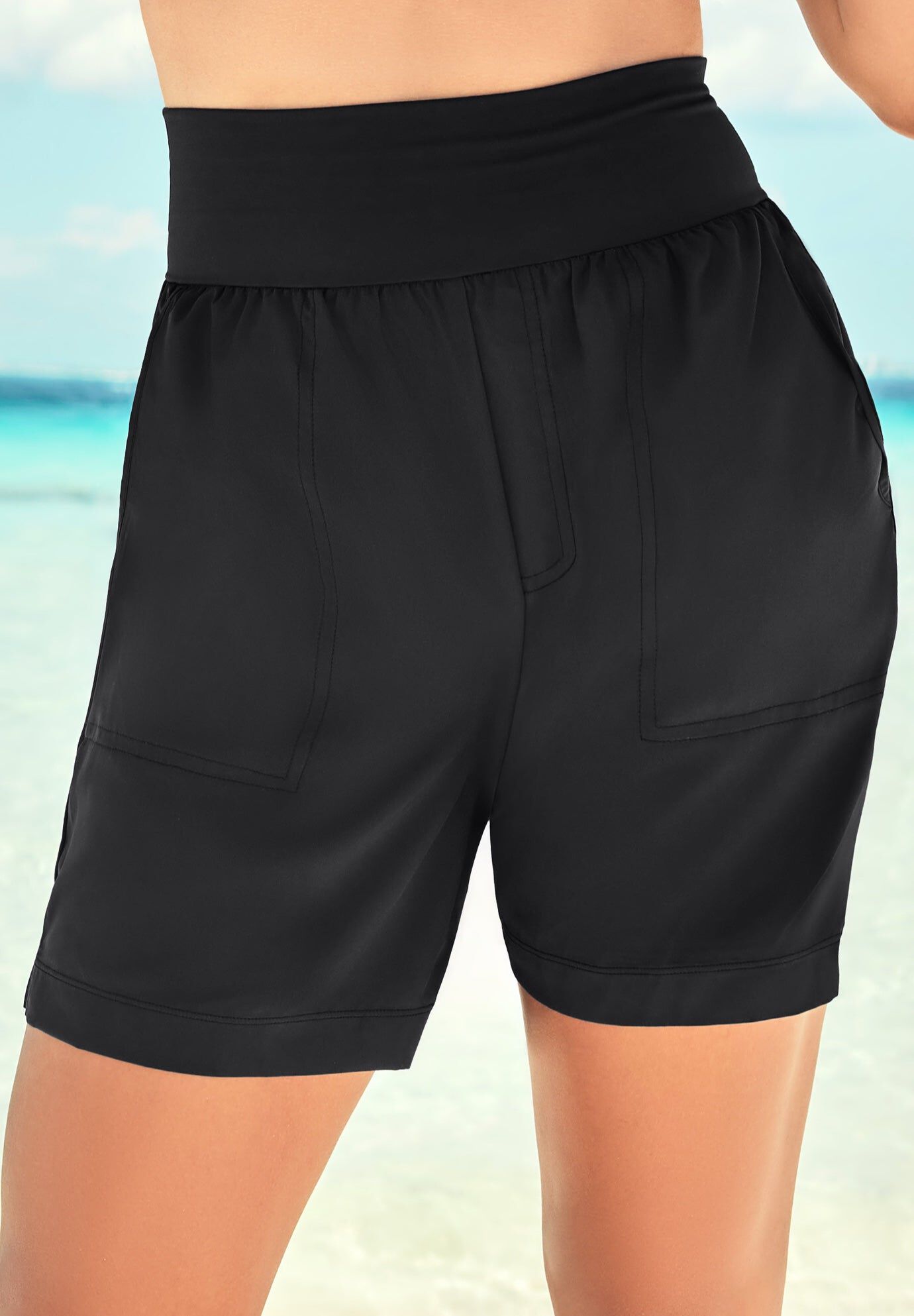 Short De Bain AQUABELLE Taille 26 Résistant Au Chlore - Bleu Marine - Neuf Avec étiquettes