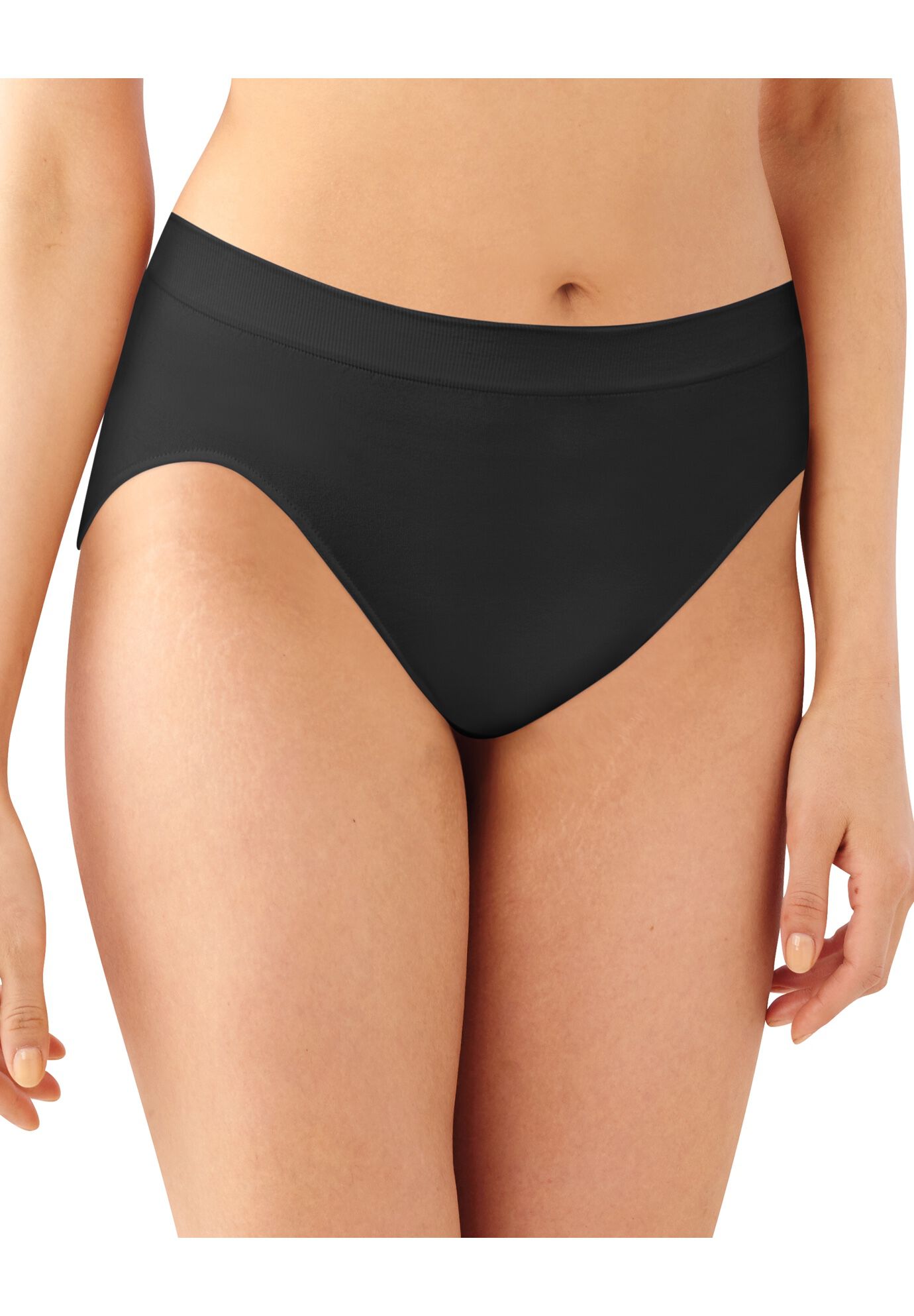 Comfort Revolution&reg; Hi Cut Panty , BLACK, hi-res image number 0