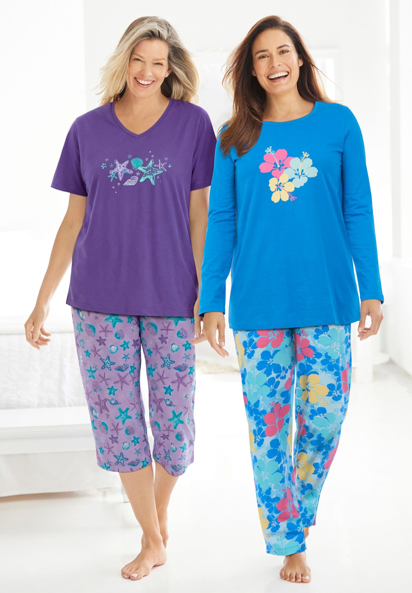 Long Sleeve Knit PJ Set, , alternate image number 3