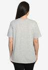 Disney Women's Minnie Mouse Sitting Short Sleeve T-Shirt Gray, , on-hover image number null