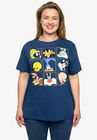 Women'S Looney Tunes Classic Characters T-Shirt Blue T-Shirt, BLUE, hi-res image number 0