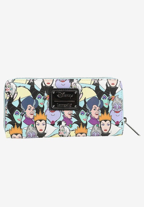 Loungefly x Disney Women's Zip Around Wallet Princess & Villains