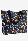 Disney Cats Tote Bag Travel Beach Carry-on Cheshire Aristocat Figaro Print, , alternate image number 2
