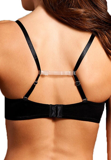 3/8 Inch Bra Strap Holders, CLEAR, hi-res image number null