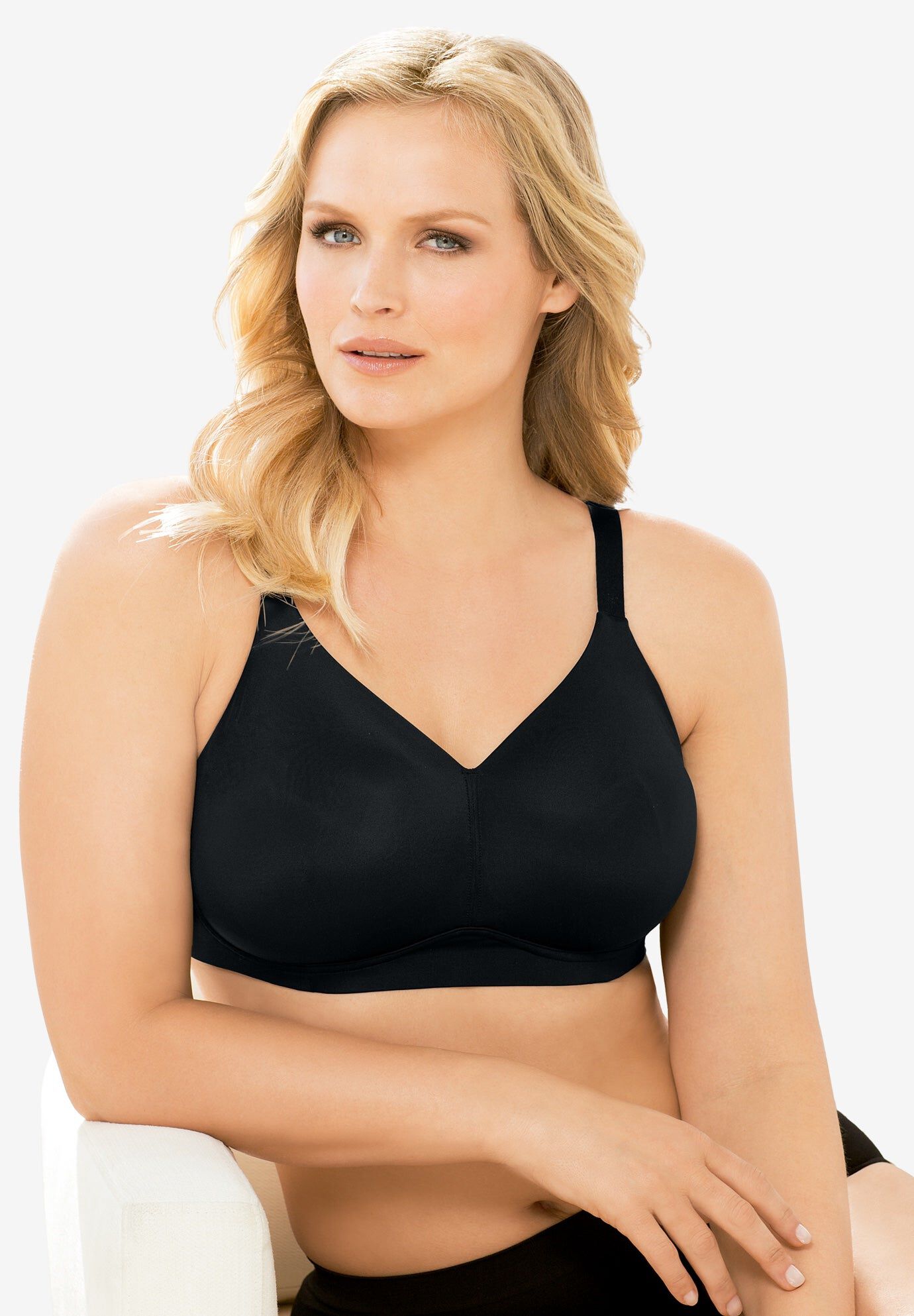 Wireless Back Smoothing Bra, BLACK, hi-res image number 0
