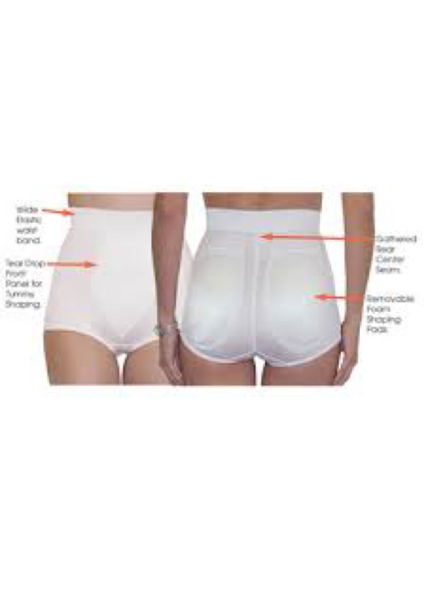 High Waist Padded Panty Light Control, , on-hover image number 1