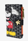 Loungefly X Disney Women'S Mickey Mouse Snap Flap Wallet Black Red Icons Wallet, , alternate image number 7