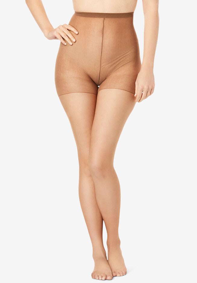 Style Essentials by Hanes Control Top Pantyhose, Sheer Nude, 2