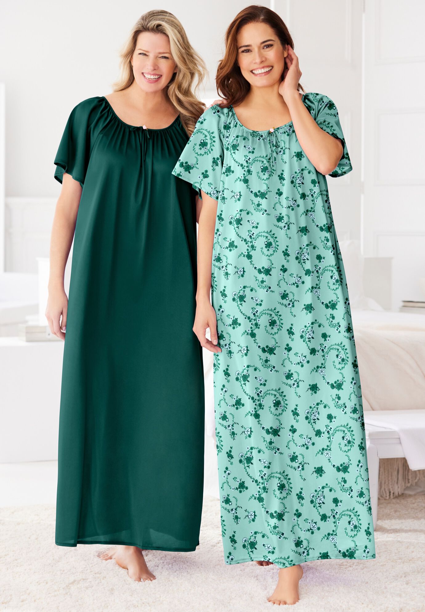 Long 2 Pack Tricot Gowns, , alternate image number 4
