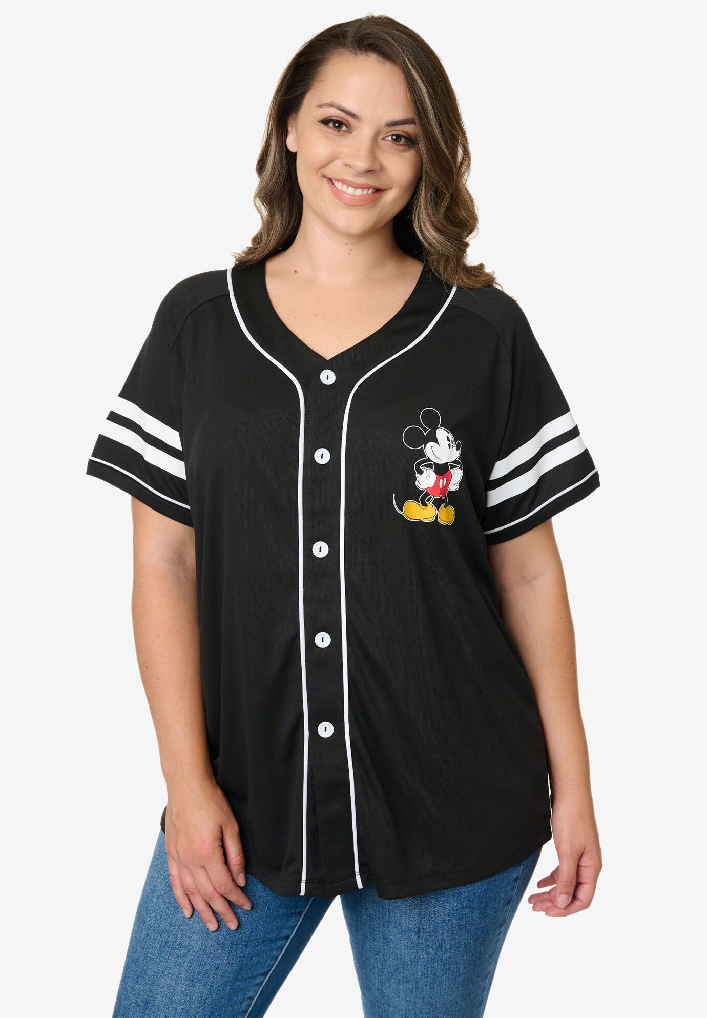 Mickey mouse outlet baseball shirt