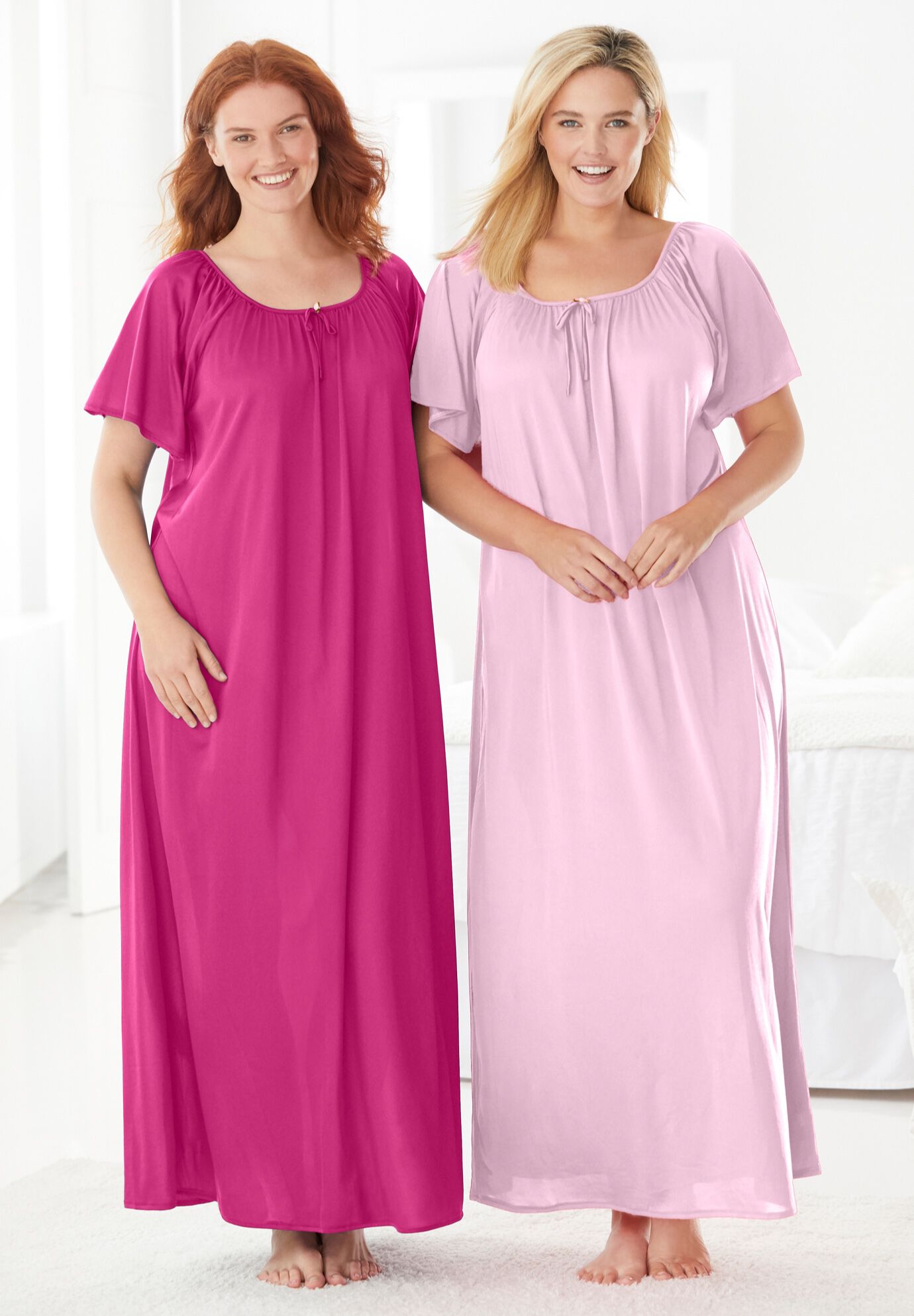 Long 2 Pack Tricot Gowns, , alternate image number 3